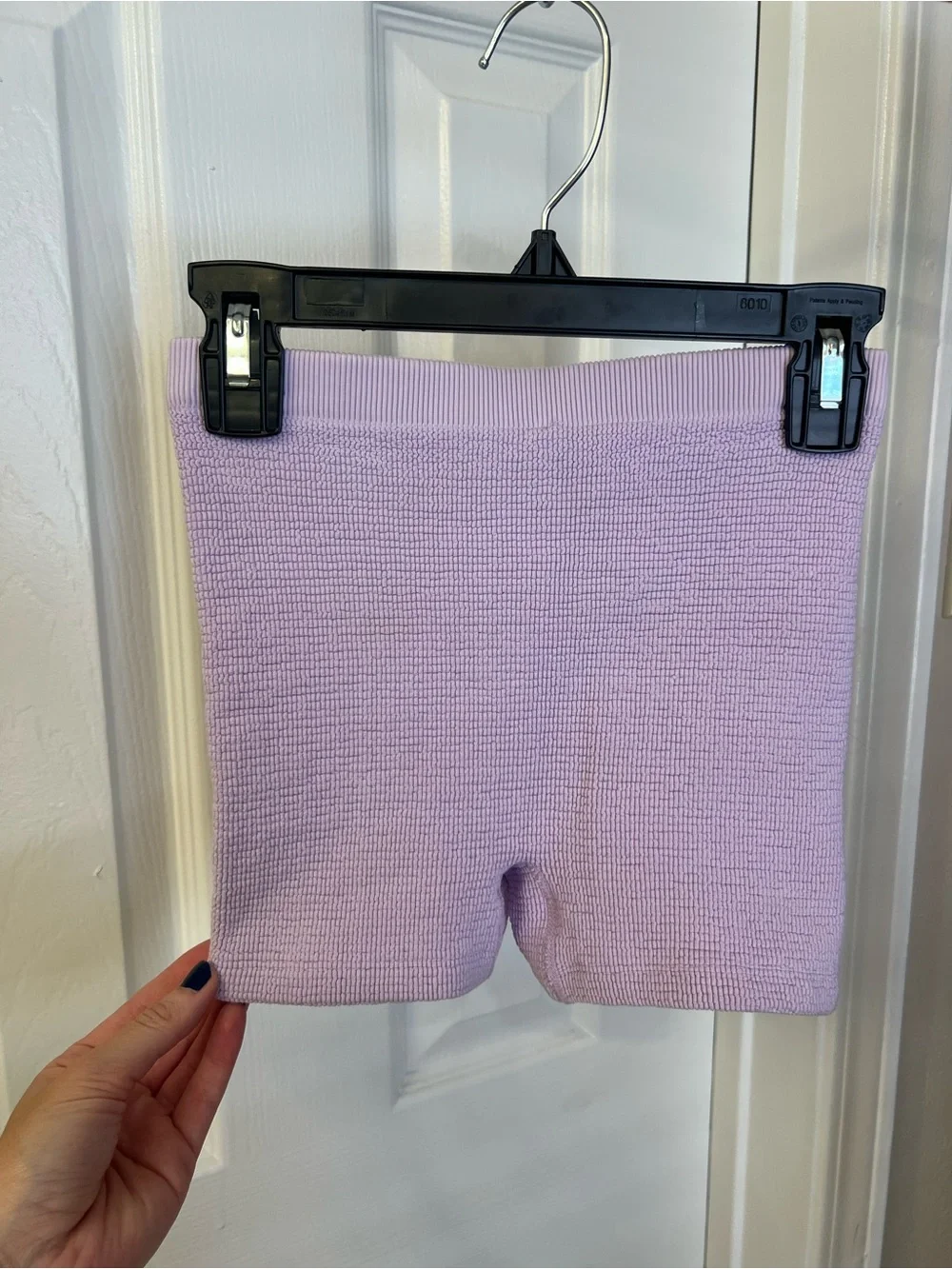 Free People Lavender Ribbed Bike Shorts